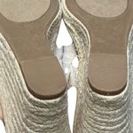Sugar Hundreds Wedge Sandal 11 Beige Linen Slip On Bow Espadrille Coconut Girl Tan Photo 9