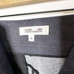 Diane Von Furstenberg Diane Von Fursternberg High Waist‎ Stretch Contrast Panel Denim Pants Photo 1