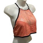 ICOLLECTION Euphemia Mesh Bralette Size 3X Peach Lined Sexy Hot Seductress Pink Photo 2