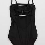 Aerie Split Bandeau One Piece Swimsuit Photo 4