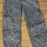 Hollister  10L Ultra High-Rise dad Jeans butterfly decor y2k vintage cargo Photo 2
