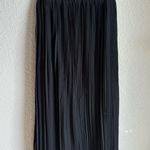 Merona Black Pleated Midi A-Line Skirt Photo 4