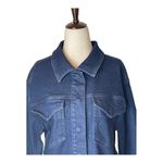 Good American  Blue The 70s Icon Cropped‎ Denim Jean Jacket Size M Photo 4