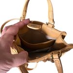 ZARA  Quilted Satchel Style Small Tote‎ Bag Mustard Yellow Photo 5