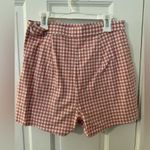 Hollister  Pink and White Gingham Mini Skirt Photo 1