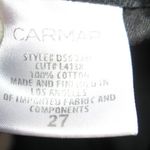 Carmar Button Fly Cut Off Jean Denim Shorts Black Size 27 Photo 6