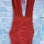 Michael Costello x REVOLVE Coen Mini Dress in Orange size small Photo 3