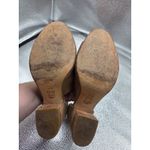 Fortress of Inca Anthropologie Metallic Gold Leather Heels Shoes Size 38 Photo 9