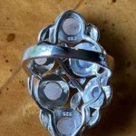 Natural Rainbow Moonstone Sterling Silver Cocktail Ring Size 6 Photo 4