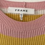 frame denim Frame Baja Stripe Cotton and Cashmere Rib Knit Midi T Shirt Dress Photo 6