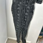 Natural by Known supply boho organic cotton printed jumpsuit size large ethical Black Photo 5