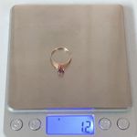 10K YELLOW GOLD Ring Purple Gem Size 5.5 Weighs 1.2 Grams Photo 4