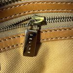 CELINE Vintage Ava Macadam Suede Pochette Shoulder Bag, Mustard/Brown - Preowned Photo 13