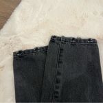 Princess Polly High Rise Distressed Denim Mom Jeans Size 4 Faded Black Photo 2