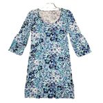 Lilly Pulitzer Dress Women Medium Blue White High Tide Holy Flockamolie Cruise Photo 0