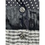 Vintage New Identity Vest Medium Black Patchwork Whimsygoth Punk Indie 80s Photo 3