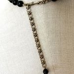 Heidi Daus Crystal Frog Necklace with Aqua Drop & Black Beads Photo 4