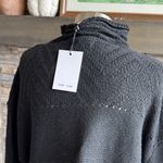 John + Jenn  Black Cowl Neck Sweater with Fringe Photo 8