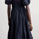 Ulla Johnson Palma Tiered Gathered Cotton-Poplin Midi Dress Black, Size 10,NWOT Photo 4