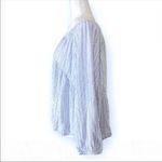 Old Navy ✨  White Blue Printed Tassel Tie Long Sleeve Top✨ Photo 3