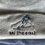 Ski The East Custom Embroidered Winter Hat Gray Photo 2