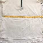 Lija 3/4 sleeves block polo leopard white tops SIze Small Green Photo 5