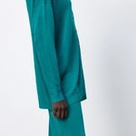 ZARA NEW Straight Leg Linen Blend Knit Pants in Size Small Photo 0