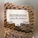 I love Mr. Mittens honey high neck taupe chunky sweater size XS/S 100% wool Photo 4