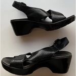 Dansko Vintage  Womens Black Lizard Leather Women’s Sz 5.5 Sling Back Sandals Photo 6
