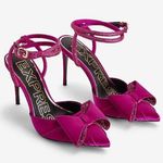 EXPRESS  Wild Orchid Embellished Bow high heels Photo 0
