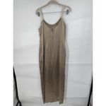 Jessica McClintock Gunne Sax Maxi Gown Dress Women 14 Brown Satin Formal Prom Photo 1