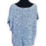 Gap Women's Marled Sleeveless Sweater Crew Neck Size XL Blue White 100% cotton Photo 0
