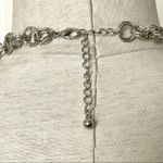 Silver tone chain link necklace Photo 5