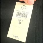 NWT J Jill Ponte Knit Black 3/4 Sleeve Shift Dress Sz Medium Minimalist Classic Photo 2