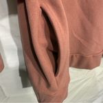 Doublju Dusty Rose Pullover, Gray & White Striped Hood & Sleeves Pockets Sz XL Pink Photo 4