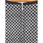 Talbots Petite Eyelet Midi Dress Church Office Career Black White Preppy Size 8P Photo 2