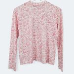 HILL HOUSE The Ivy Long Sleeve Sleep Tee in Pink Sherwood Forest Size XXS NWT Photo 3