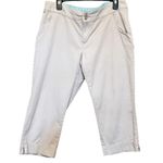 Columbia PFG Omni-Shade Cropped Cotton Khaki Chino Hiking Pants Tan Size 12 Photo 8