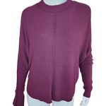 Treasure & Bond Women's Medium Burgundy Stem Drop Shoulder Long Sleeve Sweater Photo 0