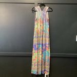 Boston Proper  boho sleeveless Hippy multicolor floral paisley mix maxi dress M Photo 4