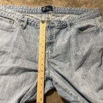 Gap  Jeans Womens Sz 34 Sexy Boyfriend Mid Rise Distress Light Wash Cuffed Ankle Photo 8