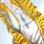 Free Press  Ruffle Trim Bikini Swim Bottoms Yellow XL Photo 3