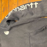Carhartt  Womens Relaxed Fit Black Pullover Hoodie Long Sleeve Logo Size XS Photo 1