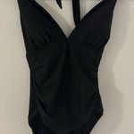 DKNY Women's One Piece Tummy Control Halter Neckline Swimsuit NWT Photo 0