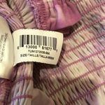 BCBGeneration * Purple Tie-Dye Smocked Cami Ruffle Trim Top Size Medium Photo 4