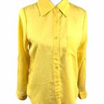 Ultra Flirt See Through Blouse, Yellow, Large Photo 0