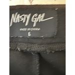 Nasty Gal  Women’s Black Leggings With Pleather Accents, Size Large Photo 5