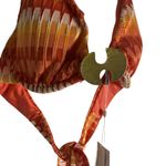 Trina Turk  Sunray Crochet Orange Two Piece Halter Tie Bikini Swimsuit Set Photo 11