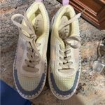 Nicole Miller Nicole Miller Brita Mixed Media Woven Patchwork Platform Wedge Sneaker Photo 6