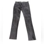 Ecru  Suede Leather 5-Pocket Jeans Pants Brown Size 4 Photo 12